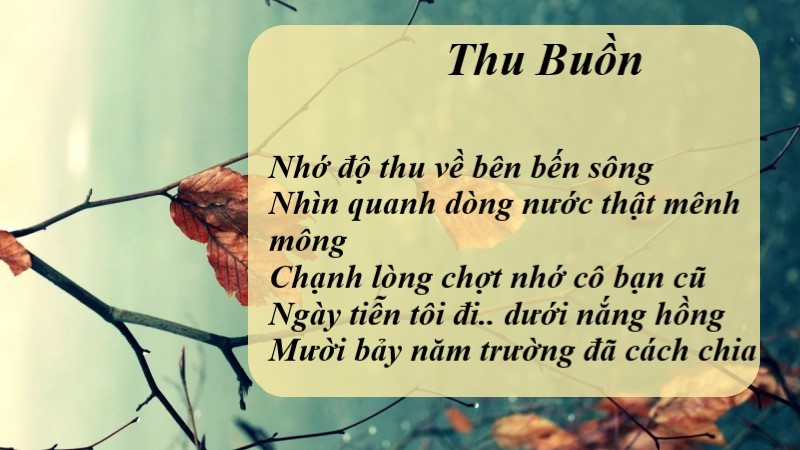 thơ thất ngôn từ tuyệt đường luật 