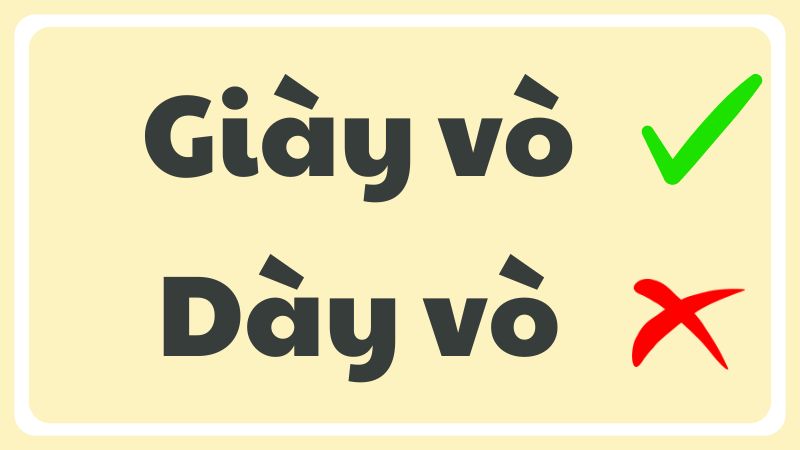 Giày vò hay dày vò từ nào đúng chính tả