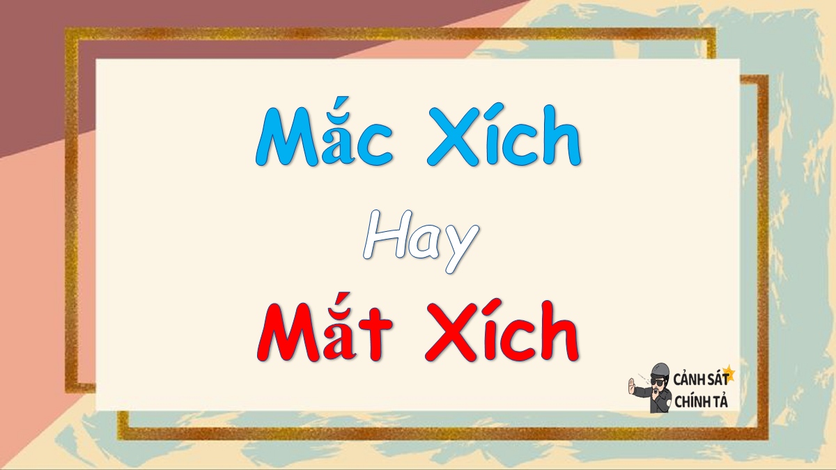 mắc xích hay mắt xích