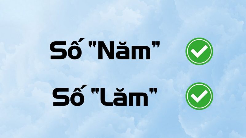 số năm hay số lăm